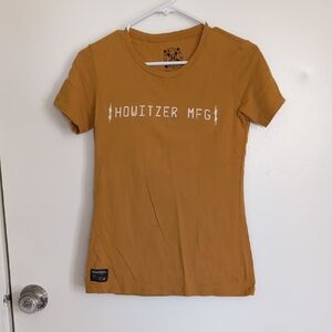 Yellow Fitted Short Sleeve T-Shirt